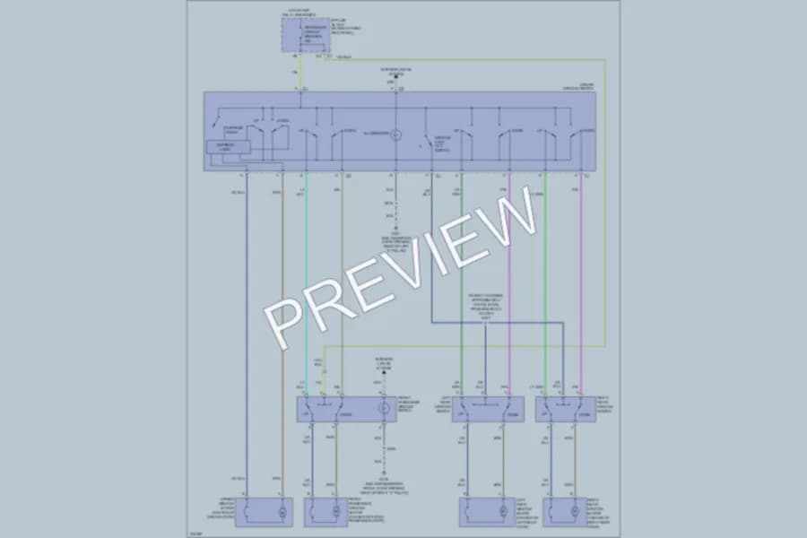 2006 Chevrolet Impala Power Windows wiring diagram preview