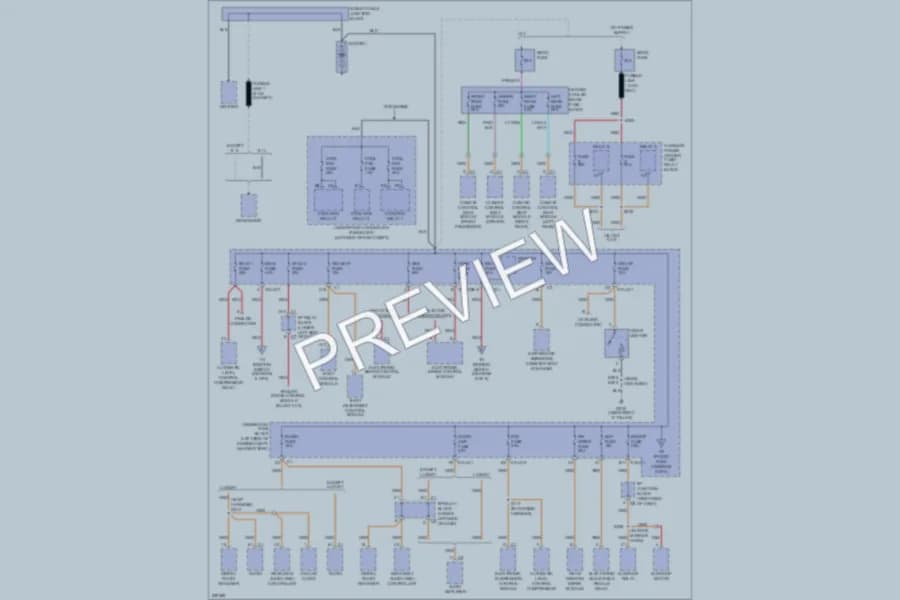 2006 Chevrolet K2500Suburban Power Distribution wiring diagram preview
