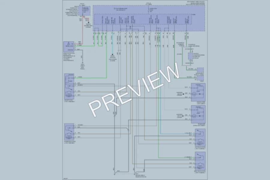 2006 Chevrolet Malibu Power Door Locks wiring diagram preview