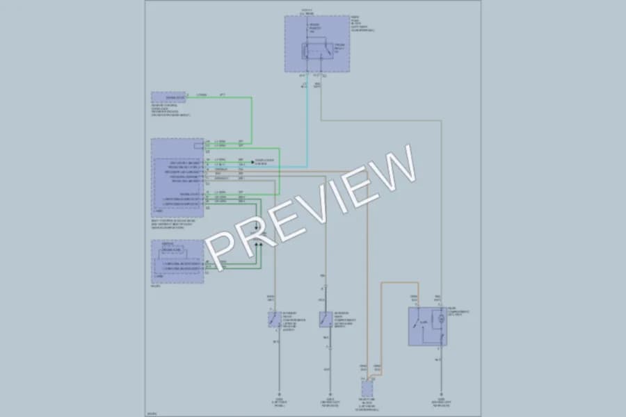 2006 Chevrolet MalibuMaxx Trunk Tailgate Fuel Door wiring diagram preview