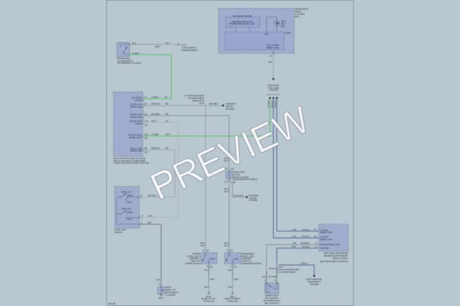 2006 Chevrolet SSR Warning Systems wiring diagram preview