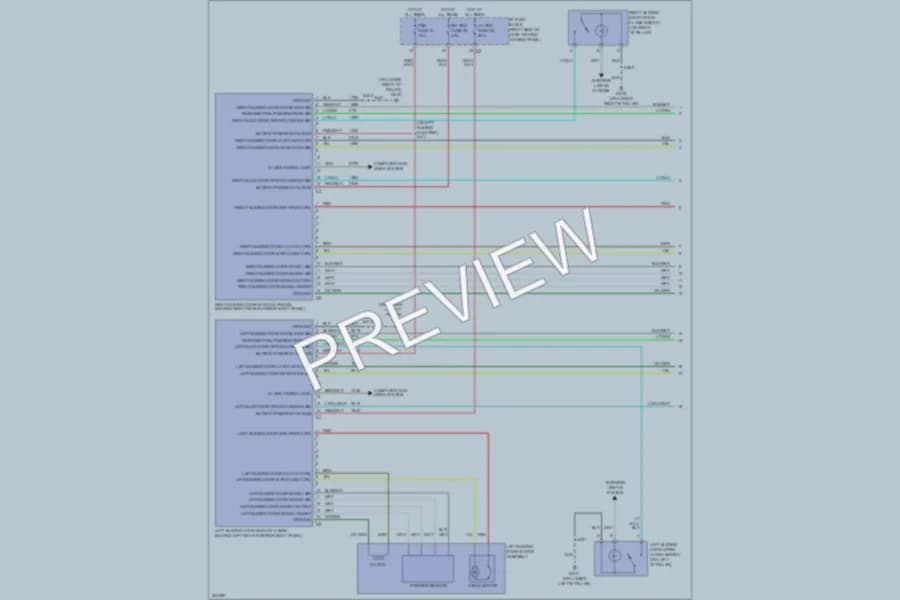2006 Chevrolet Uplander Trunk Tailgate Fuel Door wiring diagram preview