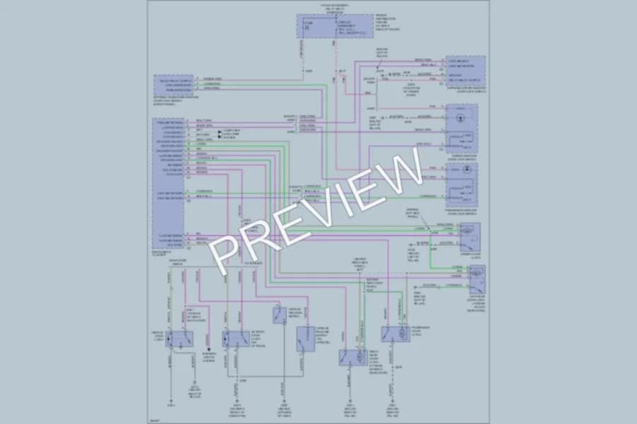 2006 Chrysler 300 Power Door Locks wiring diagram preview