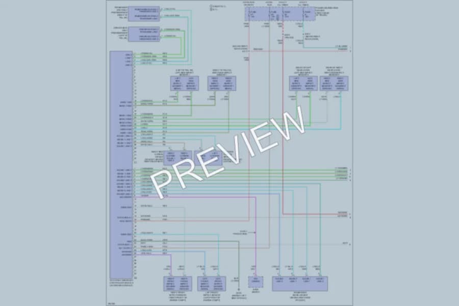 2006 Chrysler 300 Supplemental Restraints wiring diagram preview