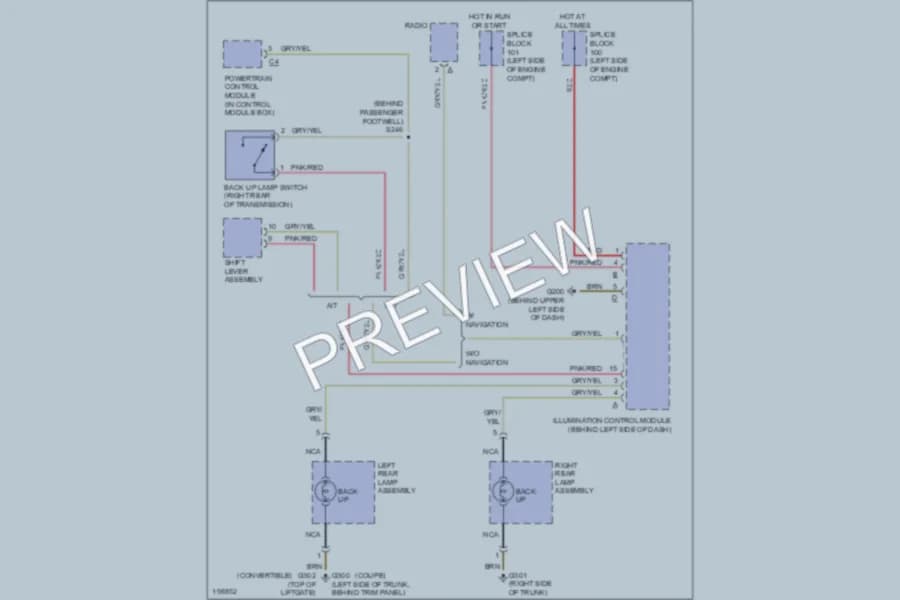 2006 Chrysler Crossfire Exterior Lights wiring diagram preview