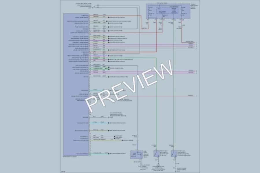 2006 Chrysler PTCruiser Instrument Cluster wiring diagram preview