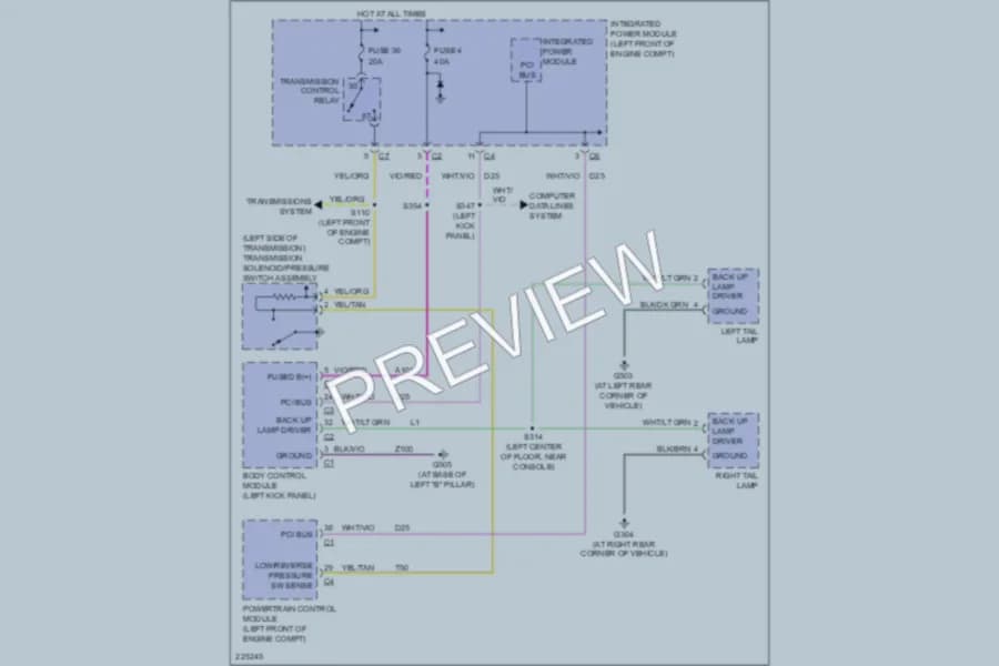 2006 Chrysler Pacifica Exterior Lights wiring diagram preview