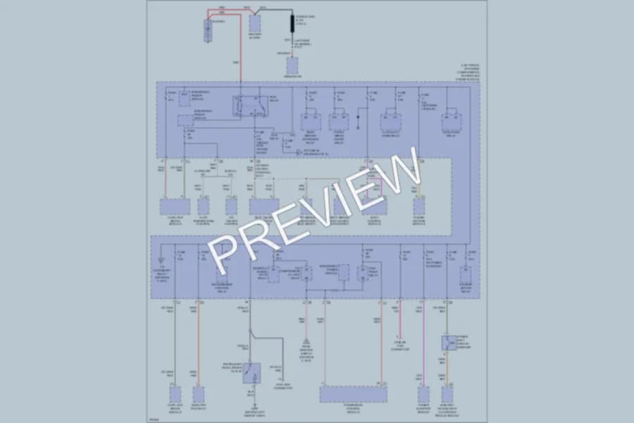 2006 Chrysler Pacifica Power Distribution wiring diagram preview