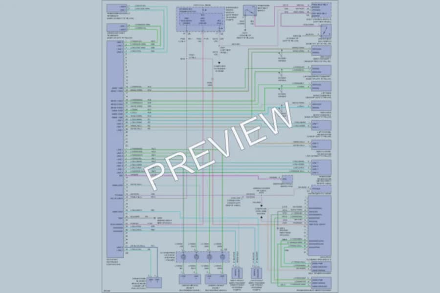 2006 Chrysler Pacifica Supplemental Restraints wiring diagram preview