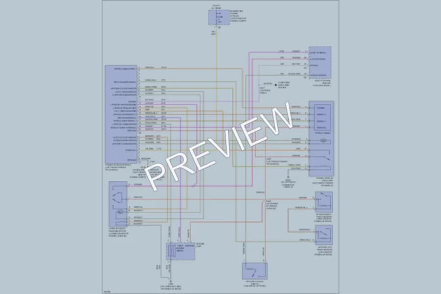 2006 Chrysler Pacifica Trunk Tailgate Fuel Door wiring diagram preview