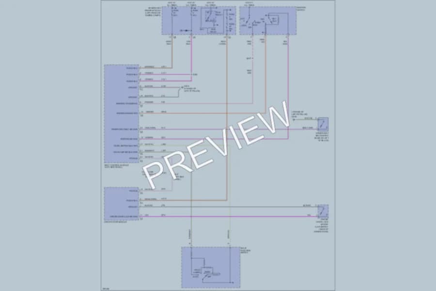 2006 Chrysler Pacifica Warning Systems wiring diagram preview