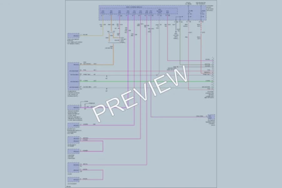 2006 Chrysler 2D Convertible Computer Data Lines wiring diagram preview with protected circuit layout
