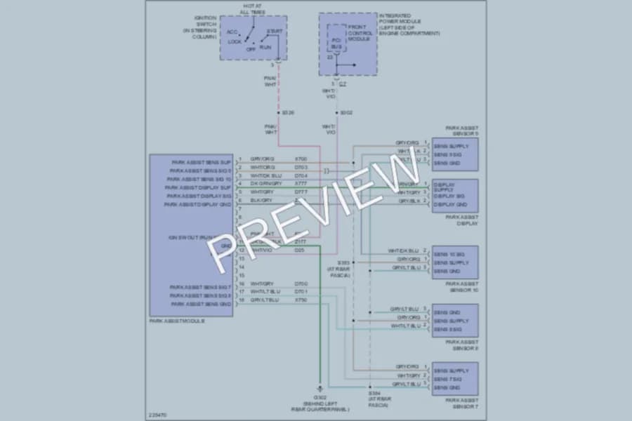 2006 Chrysler TownCountry Navigation wiring diagram preview