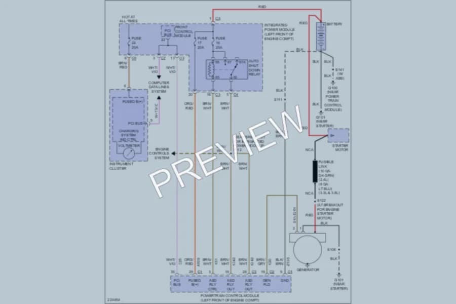 2006 Chrysler TownCountry Starting Charging wiring diagram preview