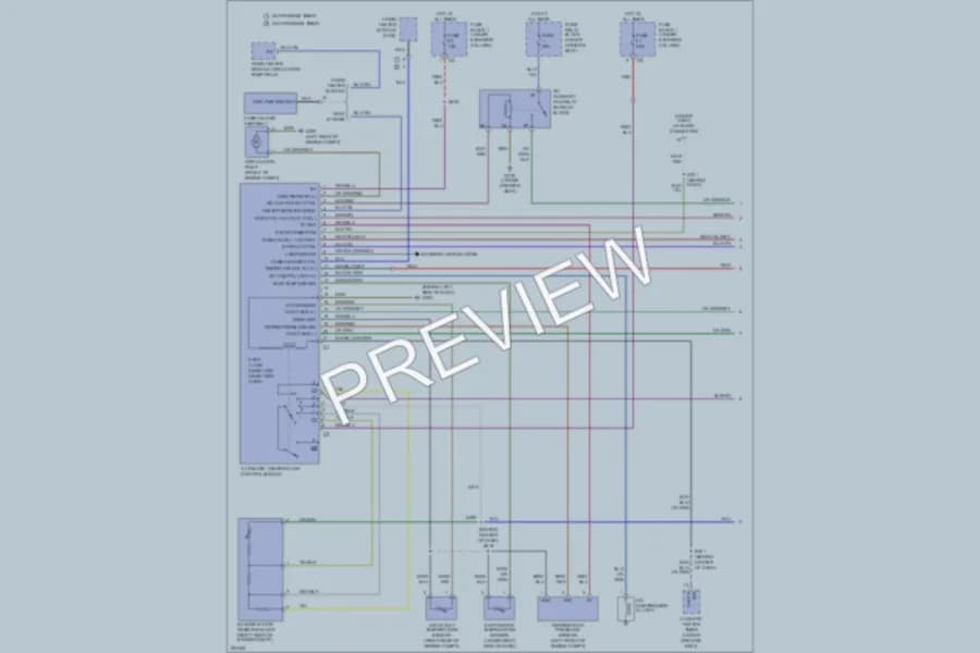 2006 Dodge 3500Sprinter Air Conditioning wiring diagram preview