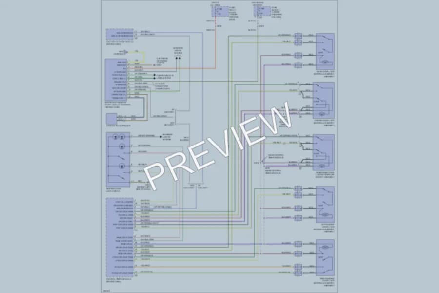 2006 Dodge 3500Sprinter Power Door Locks wiring diagram preview