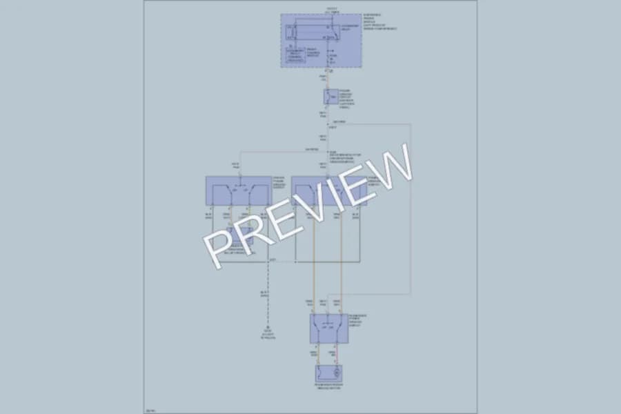 2006 Dodge Caravan Power Windows wiring diagram preview
