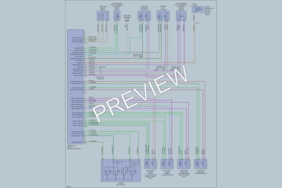 2006 Dodge Charger Memory Systems wiring diagram preview