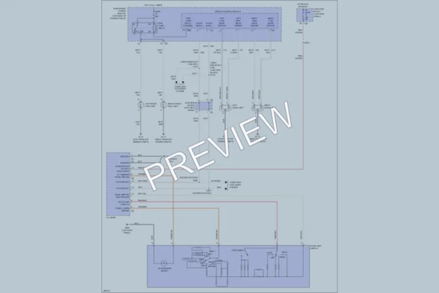 2006 Dodge Durango Headlights wiring diagram preview