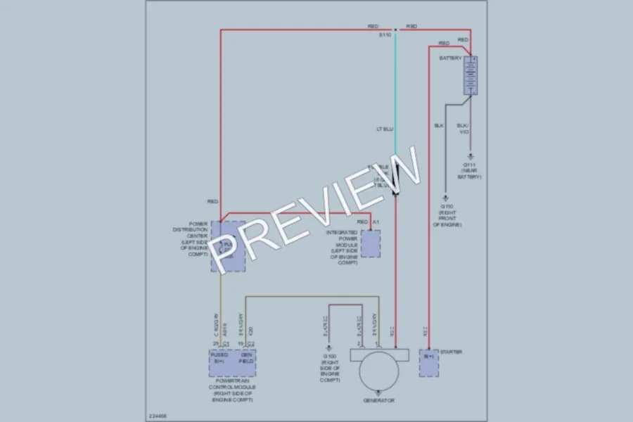 2006 Dodge Durango Starting Charging wiring diagram preview