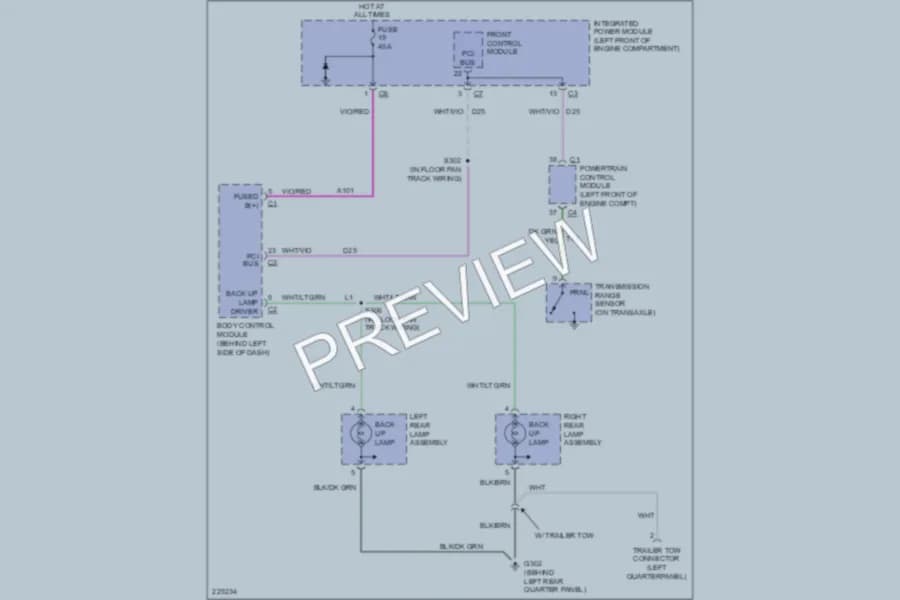 2006 Dodge GrandCaravan Exterior Lights wiring diagram preview