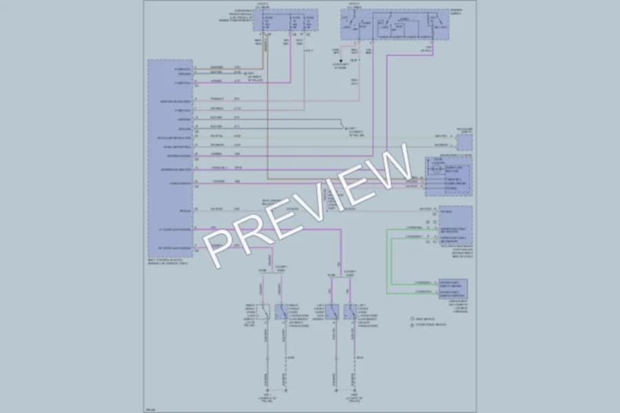 2006 Dodge GrandCaravan Warning Systems wiring diagram preview