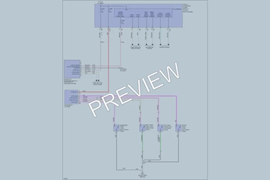 2006 Dodge R2500 Anti Theft wiring diagram preview with protected circuit layout