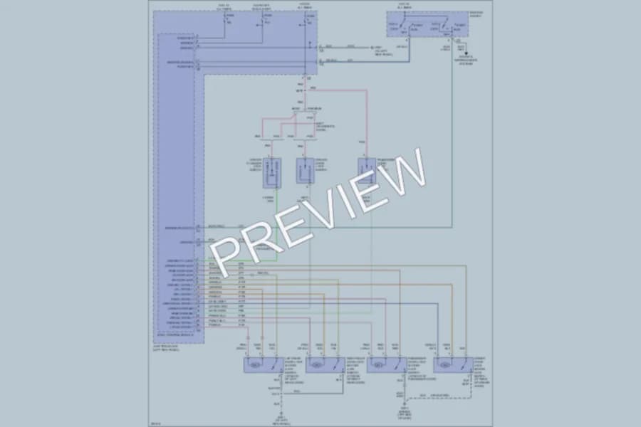 2006 Dodge Stratus Power Door Locks wiring diagram preview