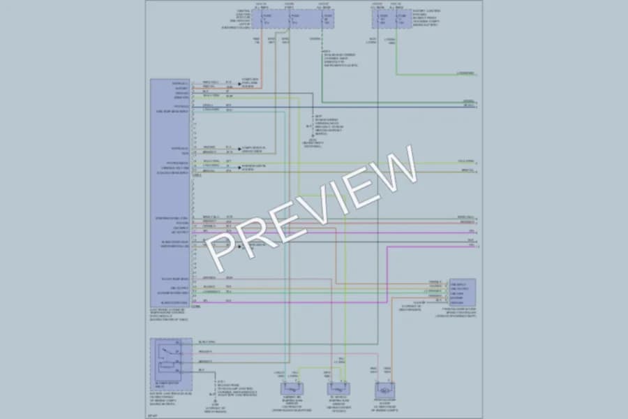 2006 Ford CrownVictoria Air Conditioning wiring diagram preview