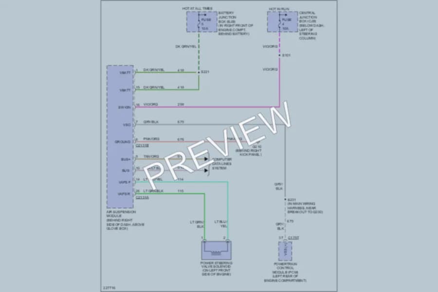 2006 Ford CrownVictoria Electronic Power Steering wiring diagram preview