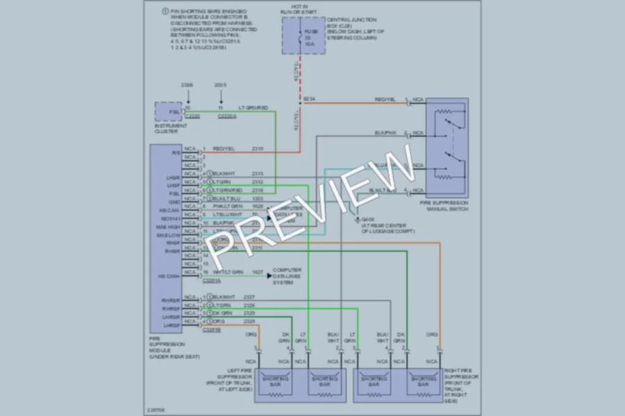 2006 Ford CrownVictoria Emergency Vehicle Systems wiring diagram preview