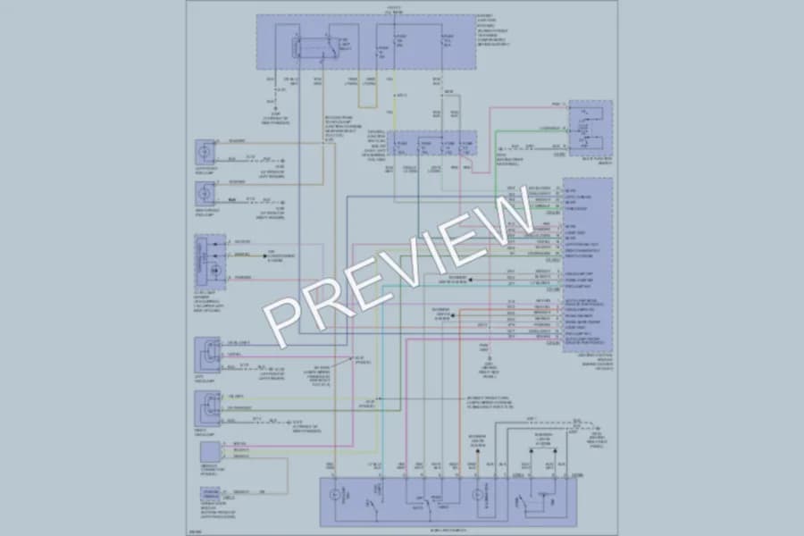 2006 Ford CrownVictoria Headlights wiring diagram preview