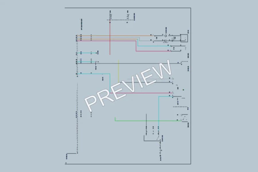 2006 Ford E150 Supplemental Restraints wiring diagram preview with protected circuit layout