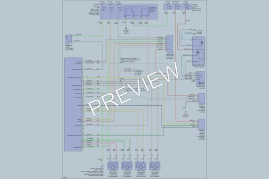 2006 Ford E350 Super Duty Anti Lock Brakes wiring diagram preview with protected circuit layout