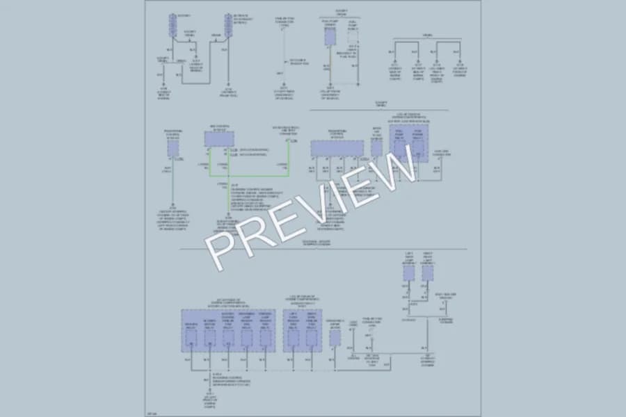 2006 Ford E350 Super Duty Ground Distribution wiring diagram preview with protected circuit layout