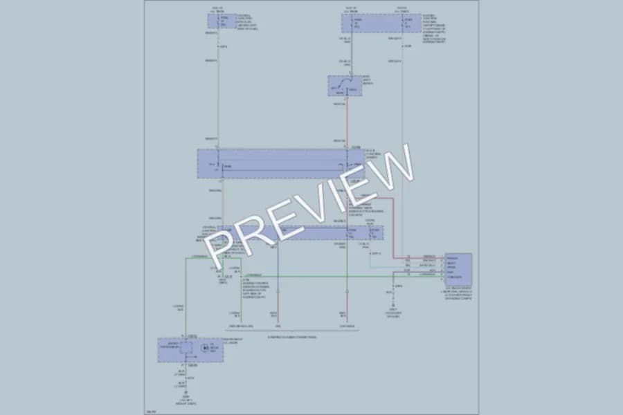 2006 Ford E350 Super Duty Headlights wiring diagram preview with protected circuit layout