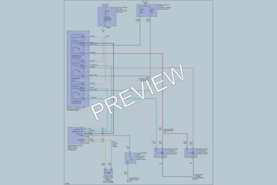 2006 Ford EscapeHybrid Cooling Fan wiring diagram preview