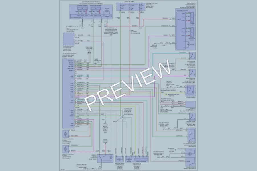 2006 Ford Expedition Trunk Tailgate Fuel Door wiring diagram preview