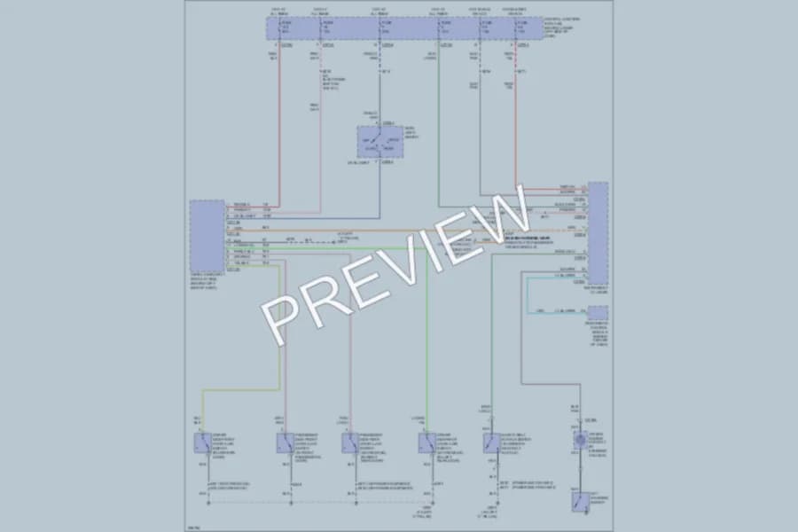 2006 Ford F550ChsCab Warning Systems wiring diagram preview