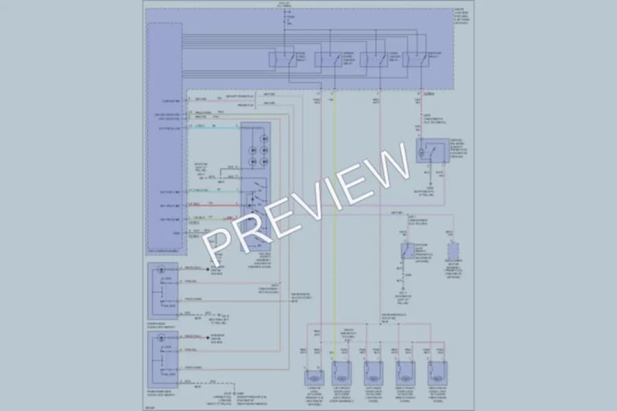 2006 Ford FiveHundred Power Door Locks wiring diagram preview