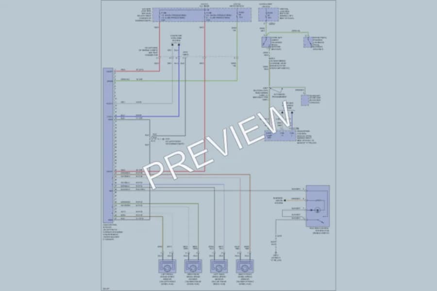 2006 Ford Focus Anti Lock Brakes wiring diagram preview
