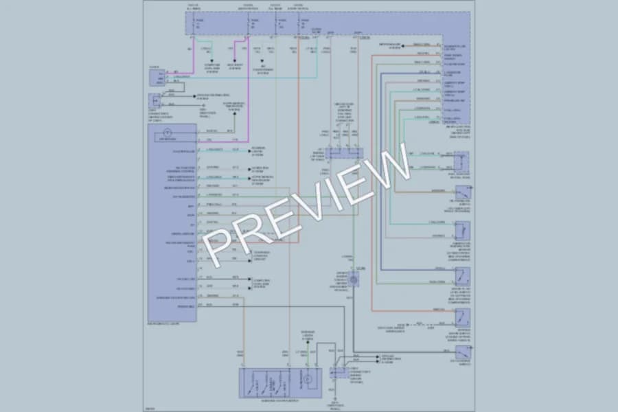 2006 Ford Freestar Instrument Cluster wiring diagram preview