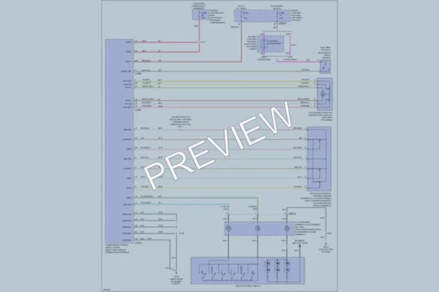 2006 Ford Freestyle Cruise Control wiring diagram preview