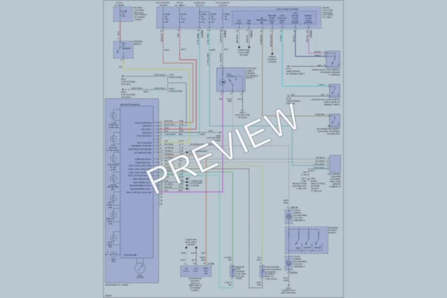 2006 Ford Freestyle Instrument Cluster wiring diagram preview