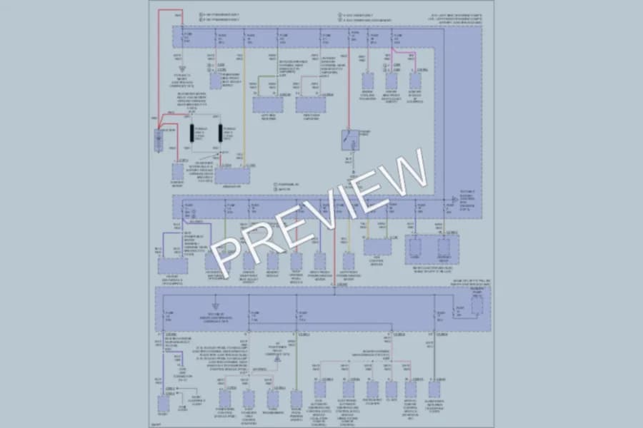2006 Ford Fusion Power Distribution wiring diagram preview