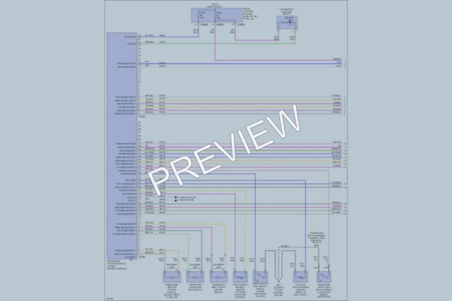 2006 Ford Fusion Supplemental Restraints wiring diagram preview