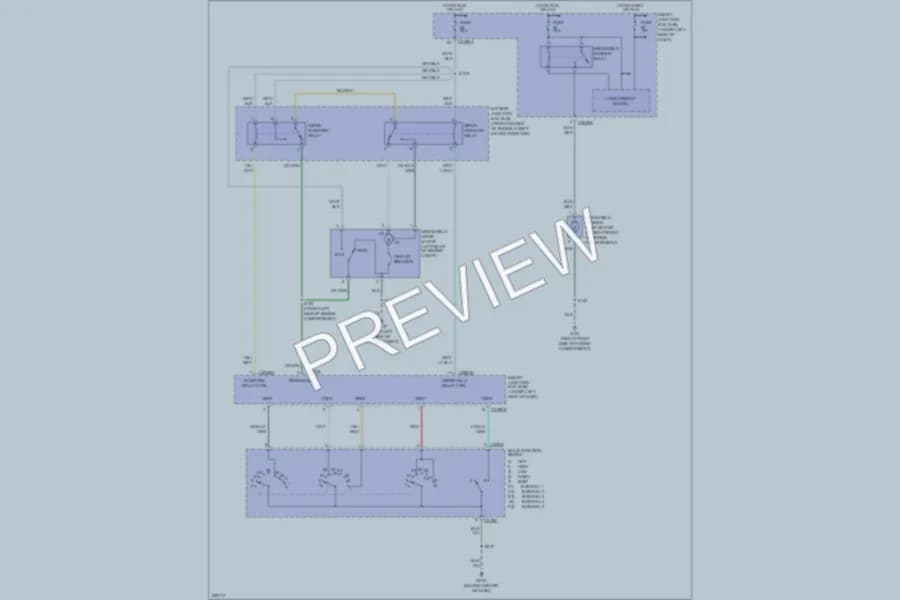 2006 Ford Taurus Wiper Washer wiring diagram preview