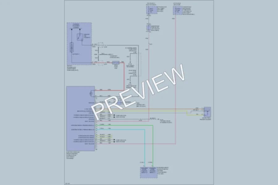 2006 GMC 1500 Electronic Power Steering wiring diagram preview with protected circuit layout