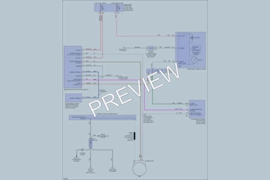 2006 GMC 1500 Hd Starting Charging wiring diagram preview with protected circuit layout