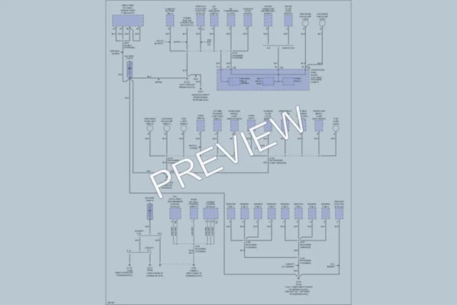 2006 GMC 2500 Hd Ground Distribution wiring diagram preview with protected circuit layout